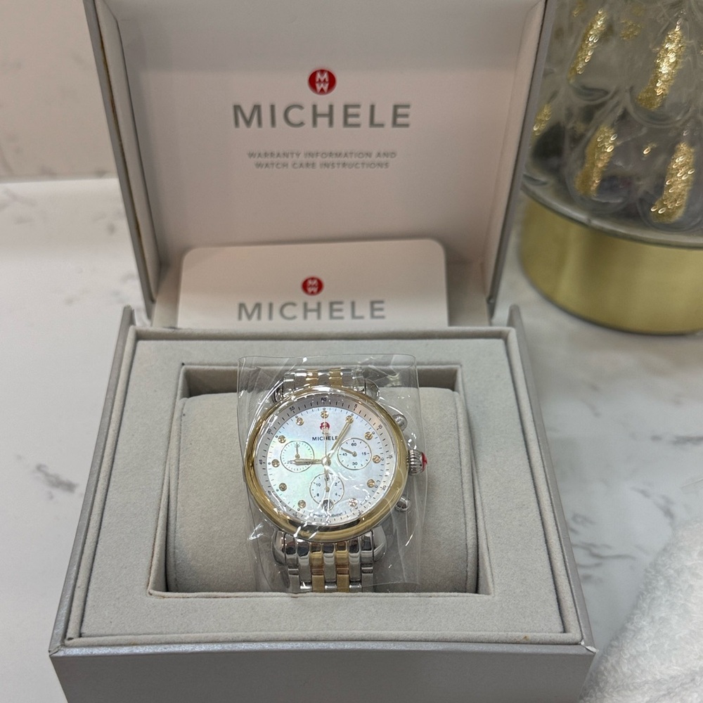 Michele Two Tone Watch